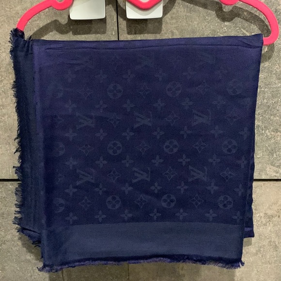 Brand New LV Blue stole - Picture 2 of 5